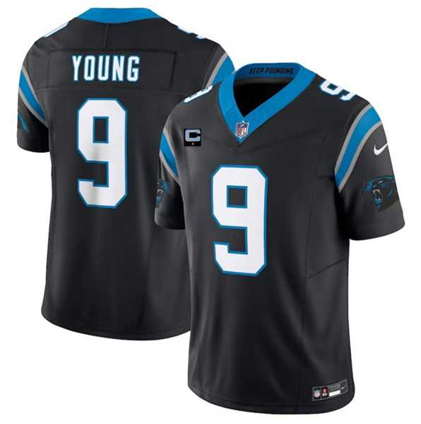 Men & Women & Youth Carolina Panthers #9 Bryce Young Black 2023 F.U.S.E. With 1-Star C Patch Vapor Untouchable Football Stitched Jersey